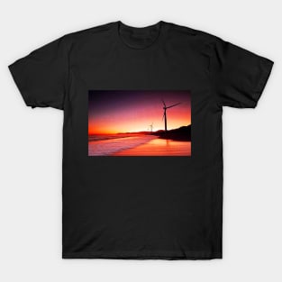 Windmills at night T-Shirt